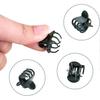 100 Pieces Orchid Support Clips, Plastic Orchid Clips, Garden Vine Fixing Clips, Mini Plant Support Clips, for Climbing Plants, Dark Green