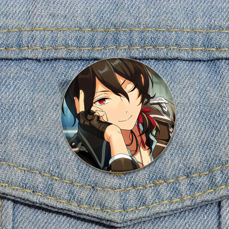 32/44/58mm Anime Ensemble Stars Pins Cartoon Characters Rei Sakuma Badge Handmade Brooches Breastpin for Backpack Clothes Gift Accessory