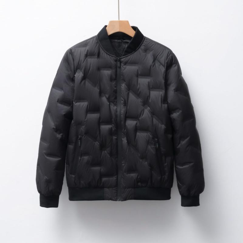Men's 90 Down Jacket Pressed Glue Men's Stand-up Collar Winter Jacket Plus Size Baseball Jacket