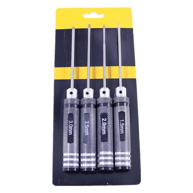 

Набор шестигранных отверток для разборки моделей самолетов и автомобилей (Размеры: 1.5/2/2.5/3) non-slip round handle primary color 4-in-1 bit