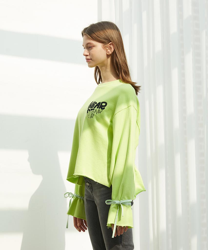 NEAR&DEAR Banding Point Sweet T-Shirt Neon Green