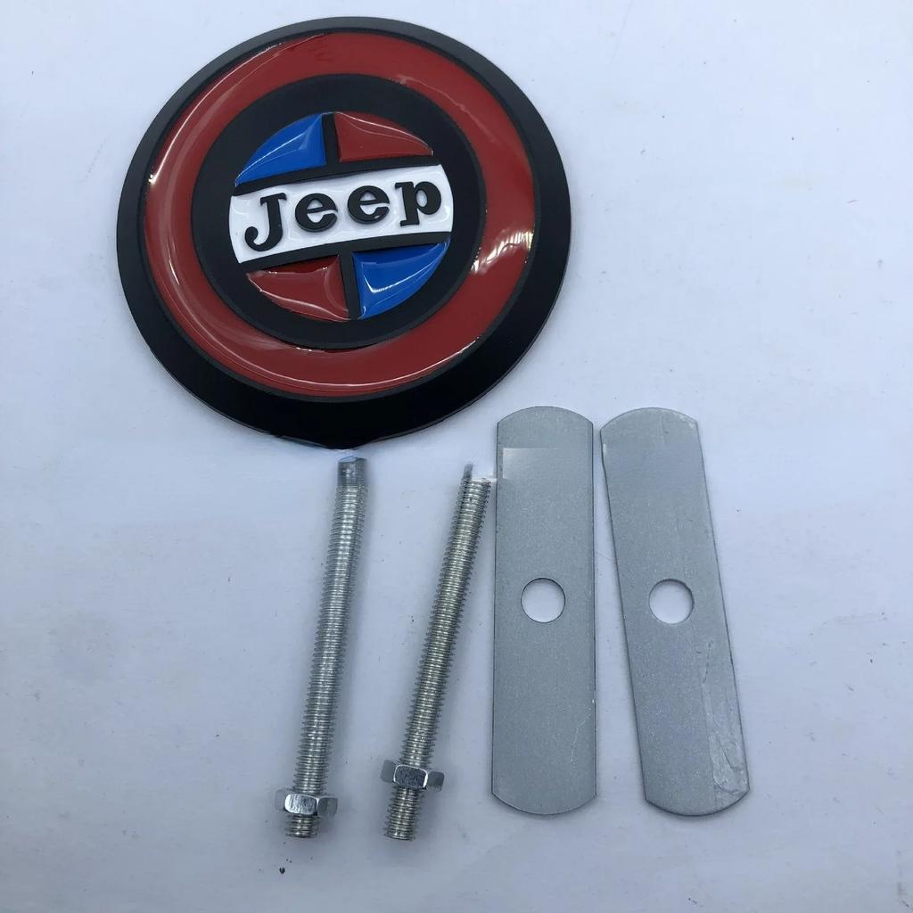 3D Metal Car Front Grille Side Emblem Fender Badge Trunk Sticker for Jeep Grand Cherokee Wrangler Renegade JK Compass Patriot AMS1