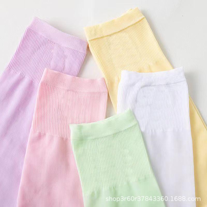 summer kids girls thin Hollow-out socks Polychromatic geometry ventilation baby child long socks Anti-pilling fashion stockings