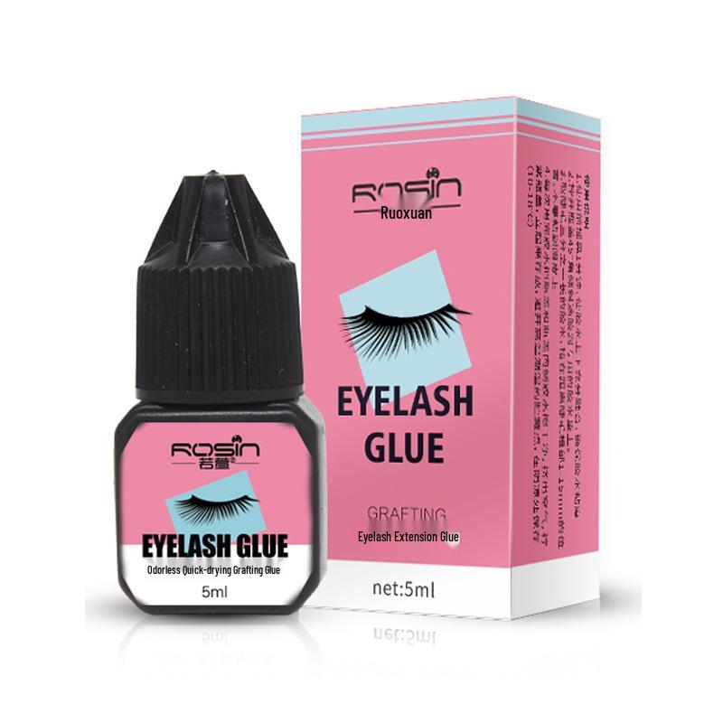 Ruoxuan Odorless Eyelash Glue: Beginner-Friendly for False Lashes & Open Eyes, DIY Application