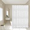 3D Jacquard Flower Peva Shower Curtain Thickened Waterproof Mildew Resistant Bathroom Bath Partition Universal Curtain