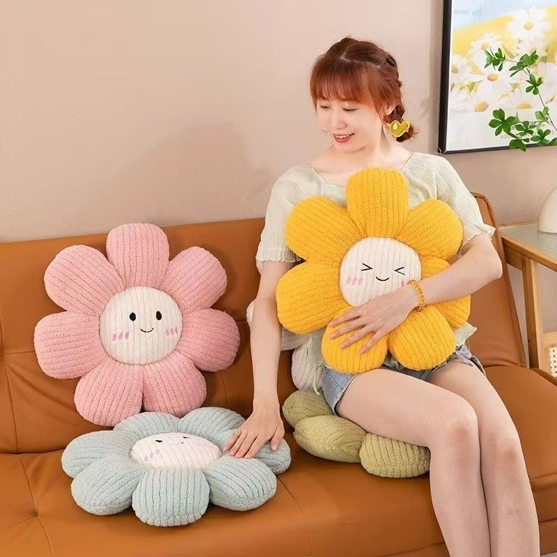 Daisy Cute Flower Breaking Sunflower Cushion Living Room Car Cushion Sofa Bedroom