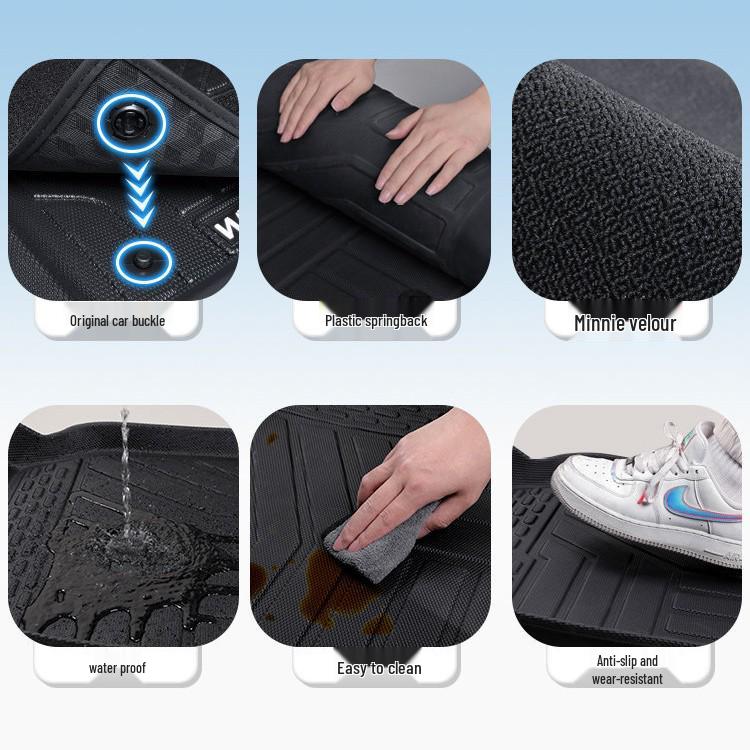 TPE Floor Mats for 25 Models of Fourth-Gen Geely Boyue L - Full Coverage, Mountain and River Edition Accessories