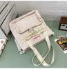 Schoolbagins Style High-value Student Schoolbag Female Korean College Style Two-piece Backpack Ballet Style Lace Make-up Bag