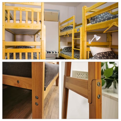 uxcell Furniture Bolt and Nut Set, Hex Socket Head Screws with Nuts for Beds, Headboards, and Chairs, M6x50mm, 5 Sets