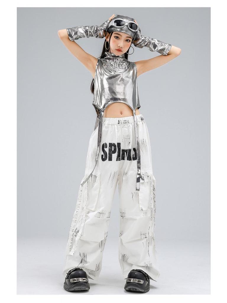 Children's Trendy Street Dance Hip-Hop Set - Jazz Dance Costume for Boys and Girls Fashion Show Wear