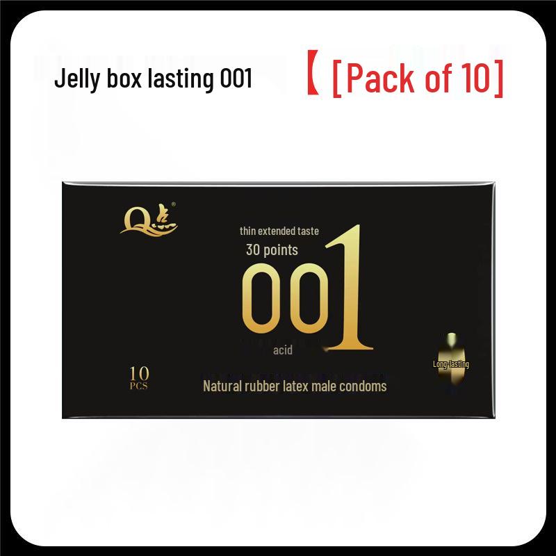 Q Point Ultra-Thin Pink Condoms with 3D Surrounding Particles - Odorless, Super Lubricated, Female Pleasure Enhancing.