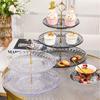 Acrylic Cake Pan Multi-layer Cake Stand Dessert Plate Dim Sum Dish Fruit Plate Candy Tray Snack Tray Bread Plate Fruit Holder