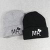 Children Creative Cartoon Bow-knot Embroidery Beanie Hat Breathable Knitted Cap for Winter