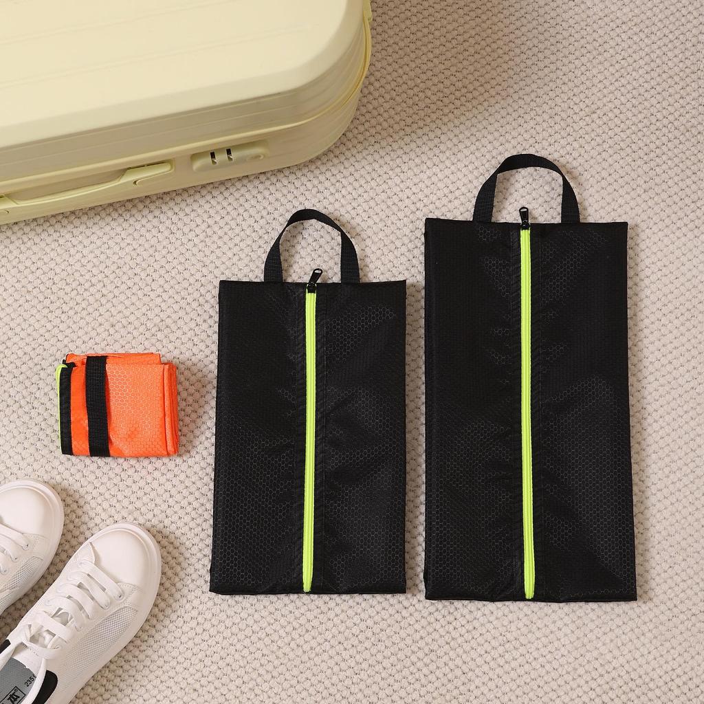 Waterproof Oxford Cloth Travel Shoe Bag with Drawstring - Portable Sneaker Storage Cover