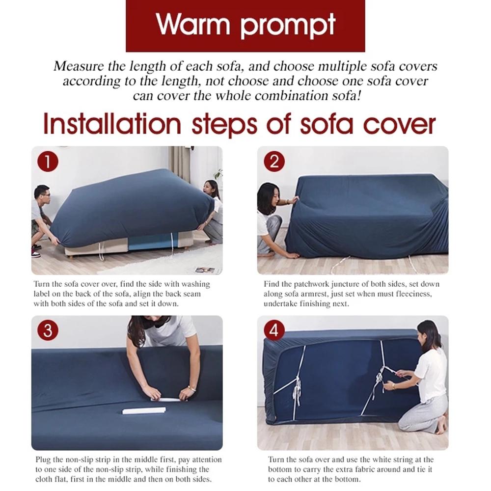 Leaves Elastic Corner Adjustable Sofa Cover 2 3 4 Seater Chaise Longue Sofa Decorative L Shape Protection Cover