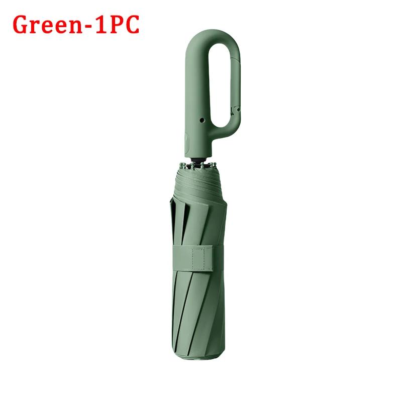 

1/3/5 шт. полностью автоматический зонт с пряжкой-кольцом, солнечный, дождевой, двойного назначения, солнцезащитный, УФ-складной, для мужчин и женщин, солнцезащитный зонт