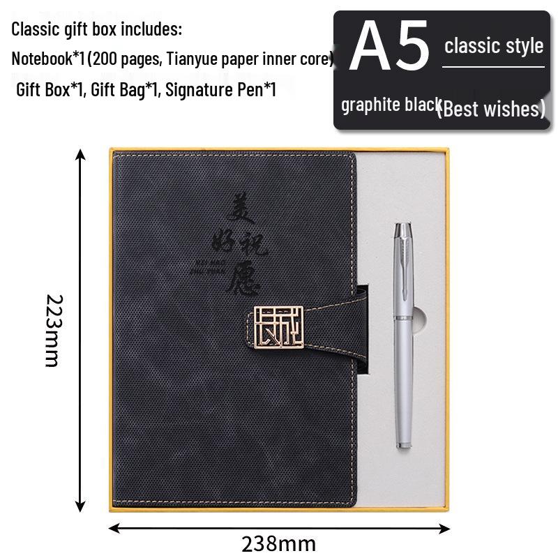 Custom A5 Hardcover Notebook Gift Set with Logo Printing