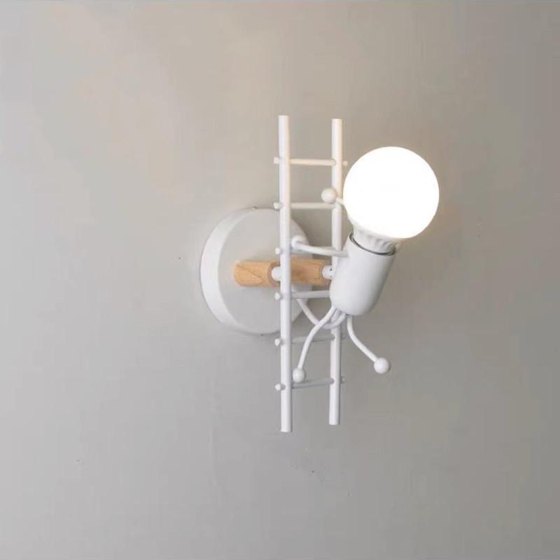 Raumdeko Eingang Beleuchtung Retro Industrieller Stil Eisenkunst Designer Persönlichkeit Kreativer Korridor Bösewicht Roboter Wandleuchte