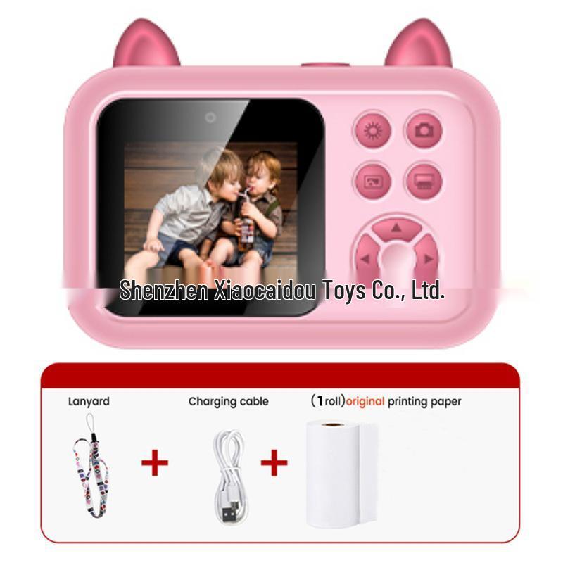 S6 Kids  Instant Print HD Camera - Cartoon Polaroid-Style Digital Toy