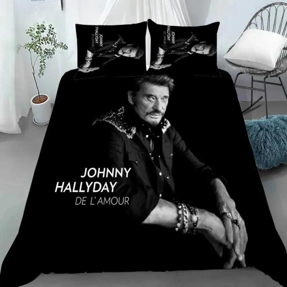 Johnny Hallyday Bedding Set For Bedroom Soft Modern Bedspreads Comefortable Kids Duvet Cover Quilt Cover And Pillowcase