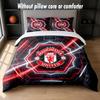 Manchester United Design Bed Bedding Set 1 Duvet Cover + 2 Pillowcases Soft Breathable Household Bed Linens