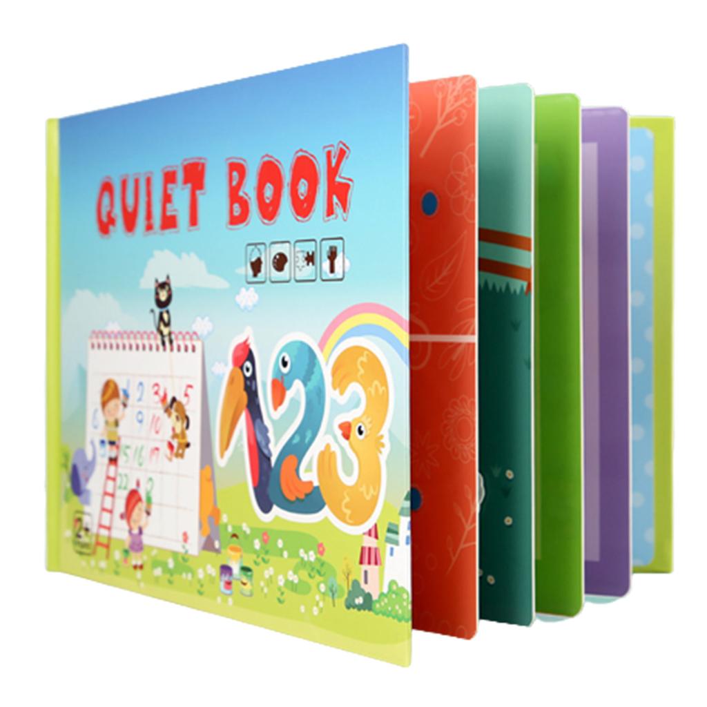 Quiet Busy Book For Kids Montessori Toys To Learning Early Skills For Preschool