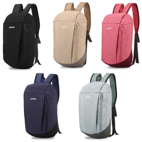 Unisex Backpack Adjustable Straps Breathable Lightweight Smooth Zipper Firm Sticthing Backpack for Outdoor