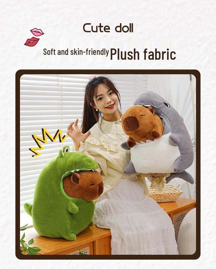 Pluszowa zabawka Krokodyl Kapibara - Brzydka urocza zdejmowana lalka