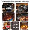 COOKER KING 30cm Uncoated Fine Iron Wok