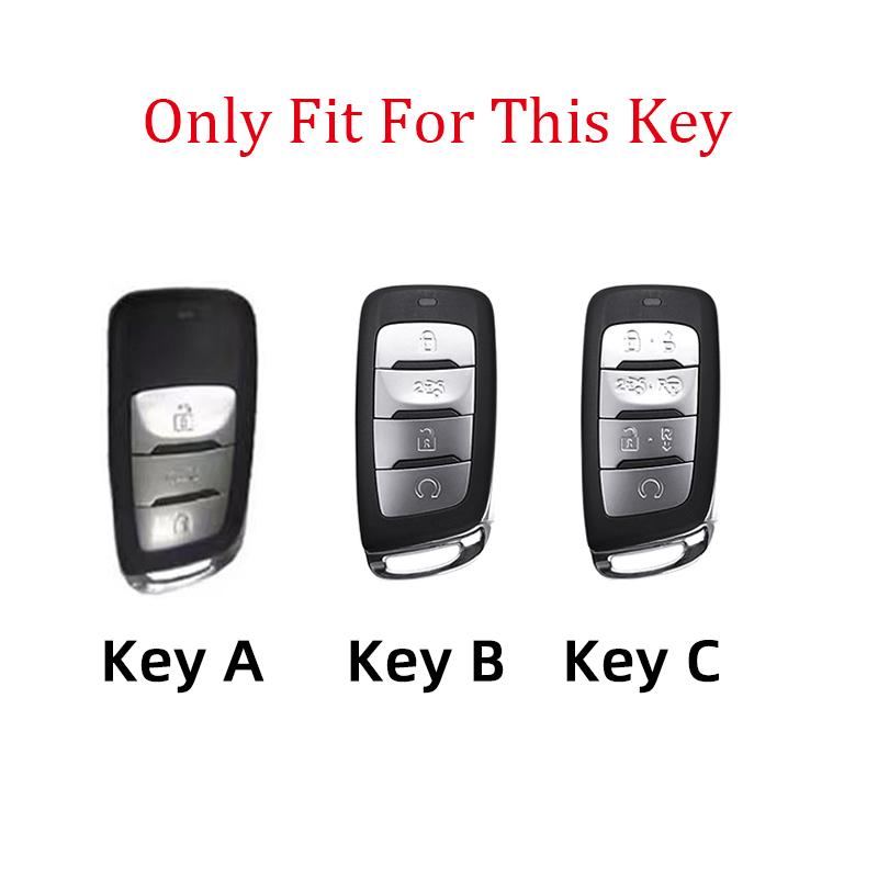 Styling Mouldings 3/4/7Buttons Car Key Protector for Changan CS85 CS35 Plus CS25 CS95 CS85 Car Remote Key Case Cover Bag Shell F