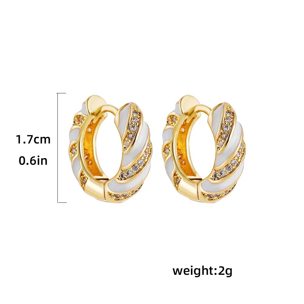 Vintage Multicolor Enamel Flower Round Hoop Earrings Boho Gold Color Circle Round Earrings Statement Jewelry Gifts for Women