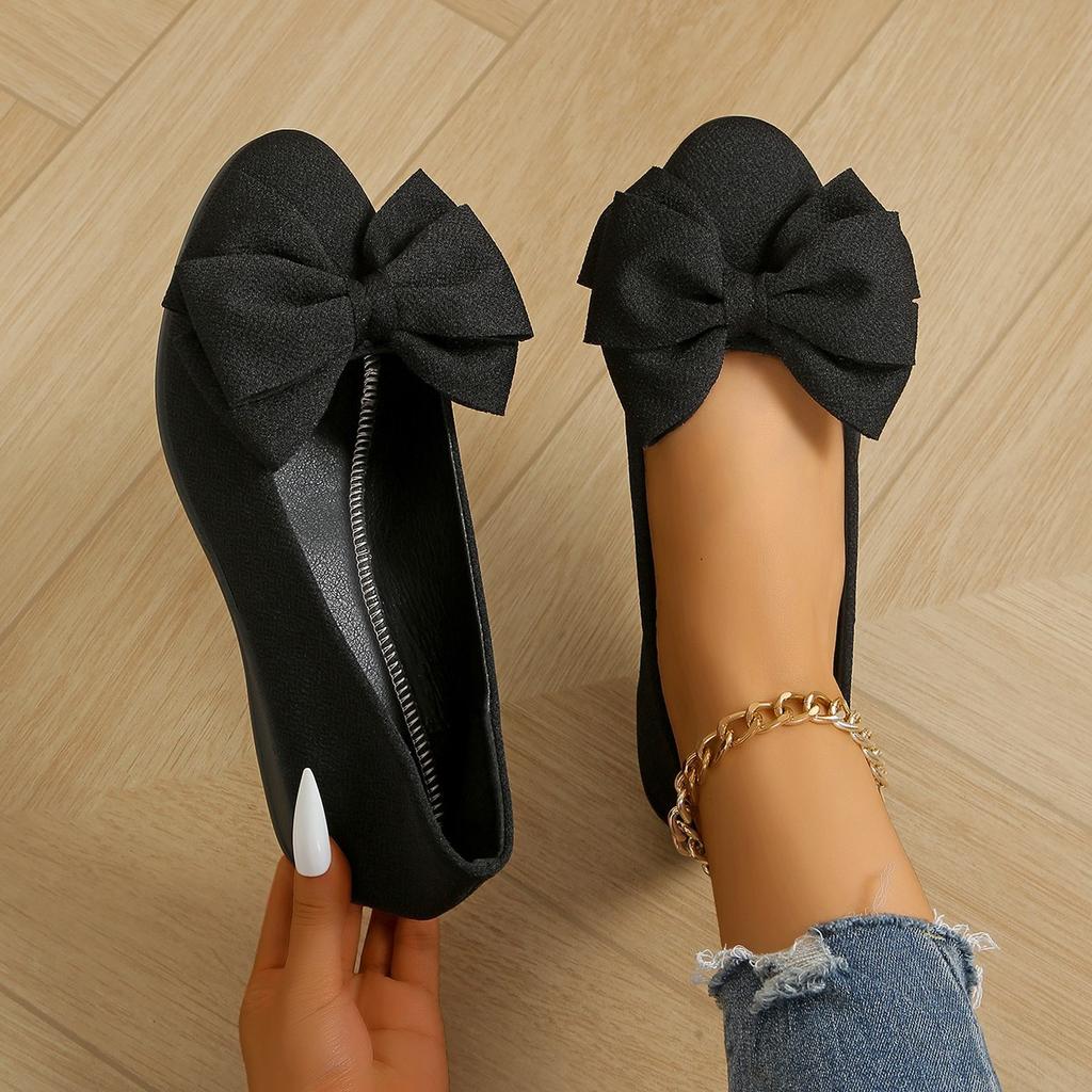 2025 New Women's Pointed Shoes Flower Suede Comfortable Casual Single Shoes