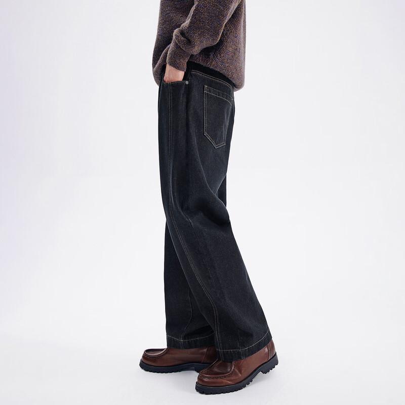 NVG·YOUNG Men's Wide-Leg Cargo Jeans