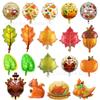 Autumn Leaf Shaping Aluminum Film Balloon Leaf Thanksgiving Decoration Arrangement Maple Leaf Turtle Leaf Pine Cones Pumpkin Balloon