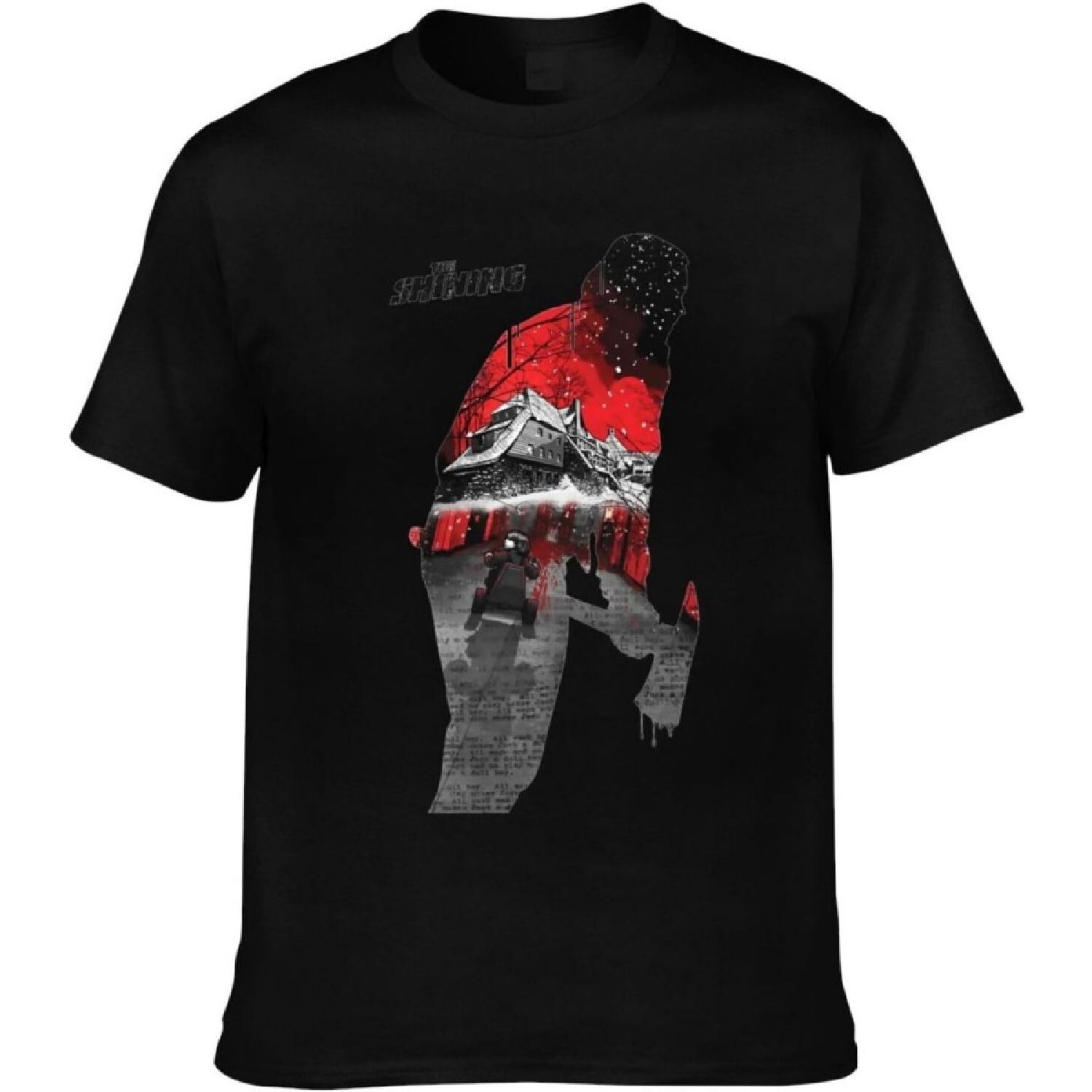 

Lanrol The Shining Mens Bodybuilding T-Shirts Casual Fitness Tee Slim Fit Gym Short Sleeve(1) XXXXXL різнокольоровий