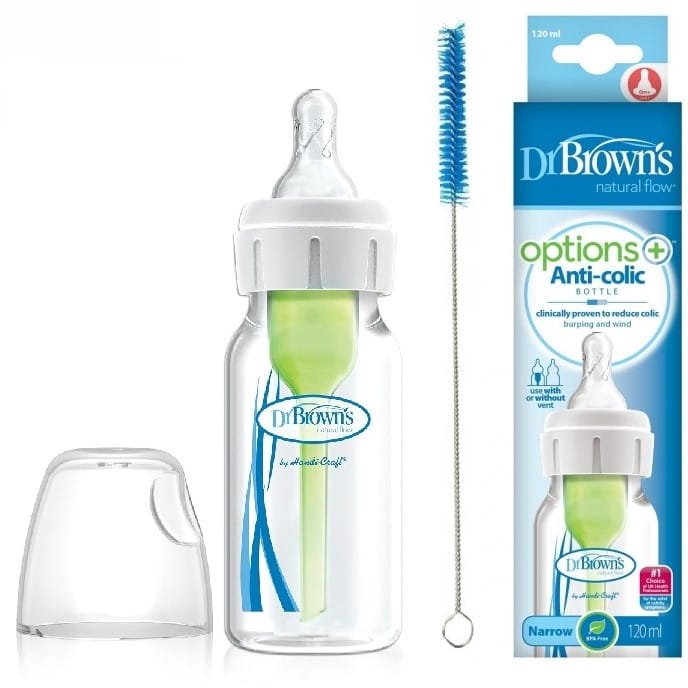 Standard Option+ Anti-Colic Feeding Bottle 120 Ml, Dr Brown's