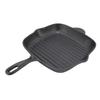 Cast Iron Grill Pan Large Capacity Double Outlet Quadrate Steak Bacon Pan for Home Camping Panic