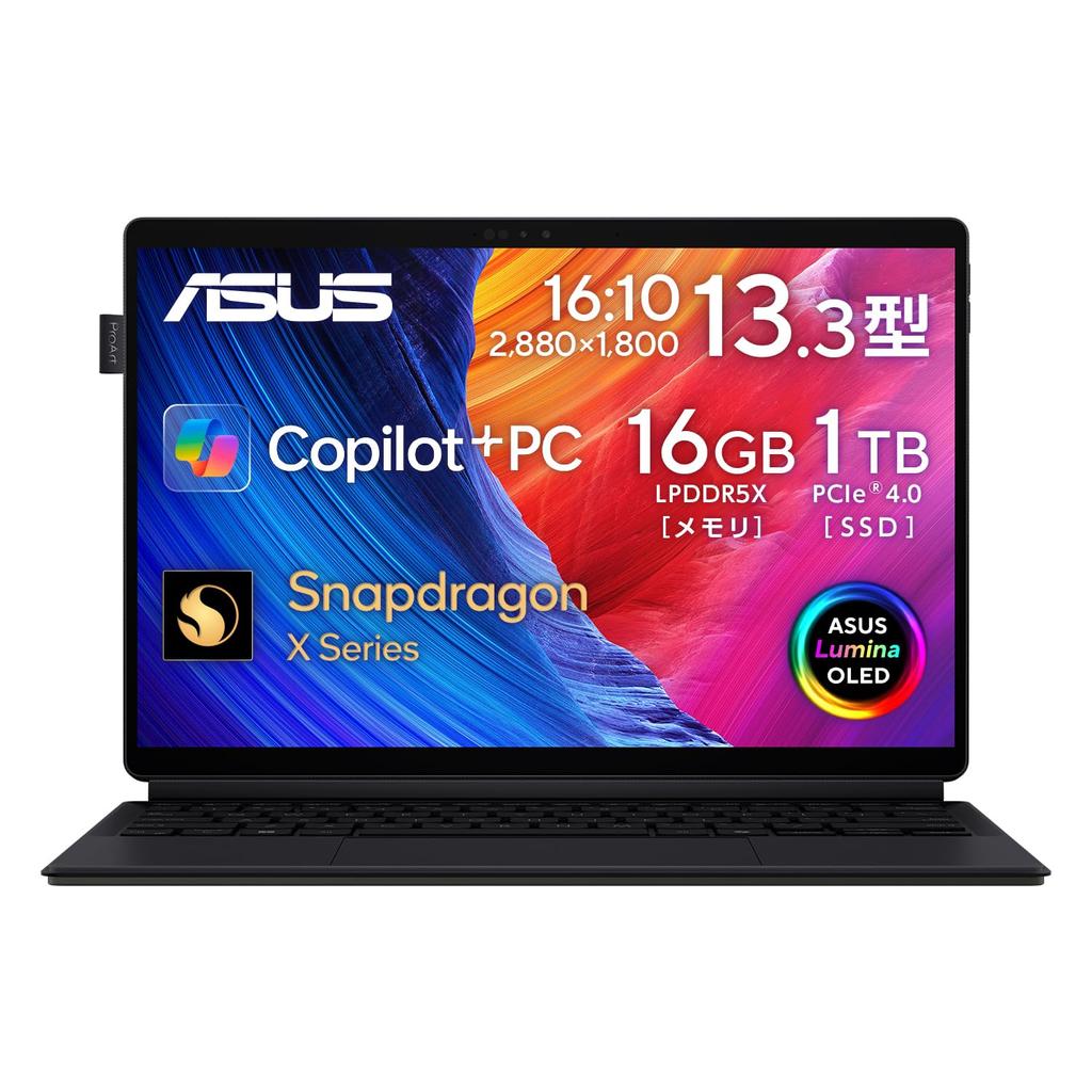 Asus ProArt PZ13 Laptop Qualcomm Snapdragon X 16GB 1TB Windows 850g Power OLED Copilot AI PC Touchscreen (HT5306QA) 13.3-inch, Plus, RAM, SSD, 11,