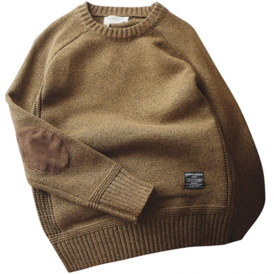 2024 New Men Pullover Sweater Fashion Patch Designs Knitted Sweater Men Harajuku Streetwear O Neck Causal Pullovers Mens Plus Size