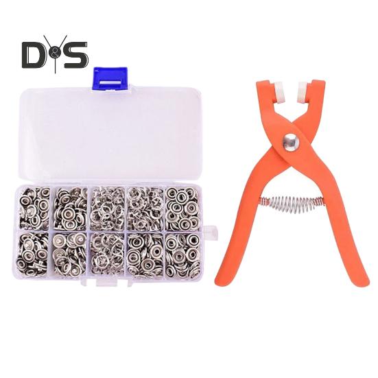 

Металлические кнопки с кнопками и застежкой Набор инструментов для прессования Эргономичный дизайн Простота использования Кнопки для ткани без шитья Кнопки для одежды 100pcs