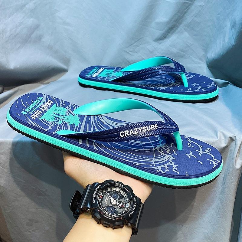 Flip-flops Men's Summer Non-slip Home Casual Sandals Outside Wear Sports Wear-resistant Vietnamese Beach Sandals