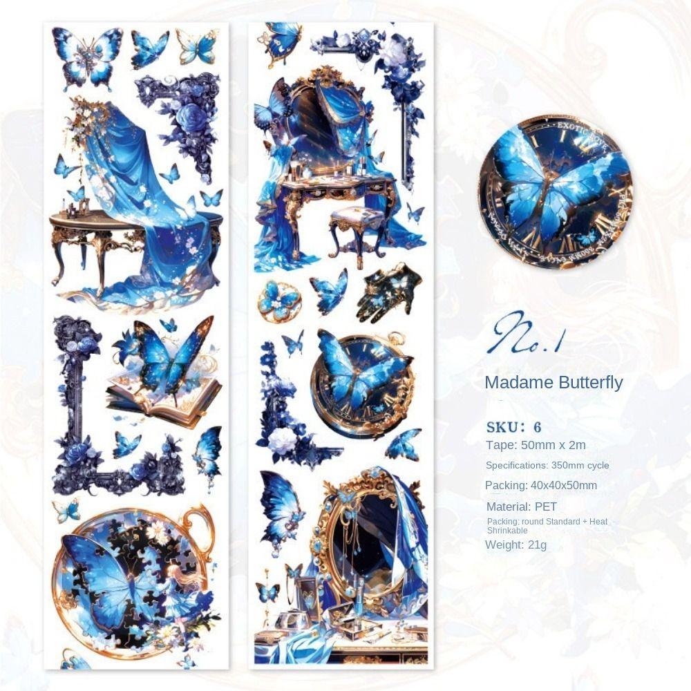 

200см/рулон Водонепроницаемая лента с бабочками и цветами, кремовая, креативная, для скрапбукинга, новая декоративная лента