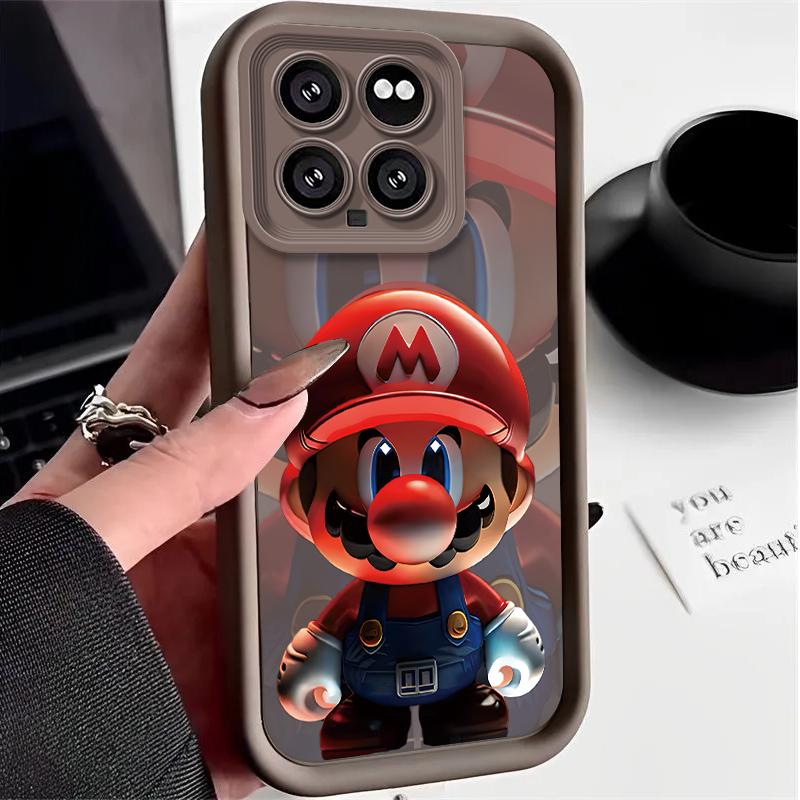 Super M-Marios Bros Case for Xiaomi Mi 14 13 13T 12 12T 11 11T Pro Lite 12X 12S POCO F6 F5 X5 X3 NFC Soft Silicone Cover Funda