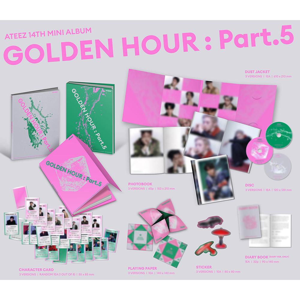 [Vorbestellung] ATEEZ 14. MINI-ALBUM - GOLDEN HOUR : Teil 5