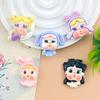 Resin Crying Doll Girl DIY Accessories: Handmade Stickers for Shoes, Clothing, Hair, Phone Cases