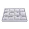 High Leve Velvet Jewelry Tray Plate Holder Display Ring Bracelet Necklace Watch Pendant Stud Earring Hand Catenary