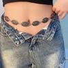 European Retro Metal Chain Waist Accessory for Dresses & Sweaters