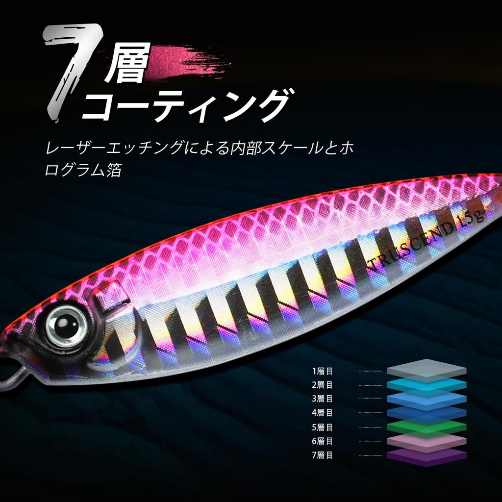 TRUSCEND Fishing Lure Metal Jig Jig Para Slow Light for