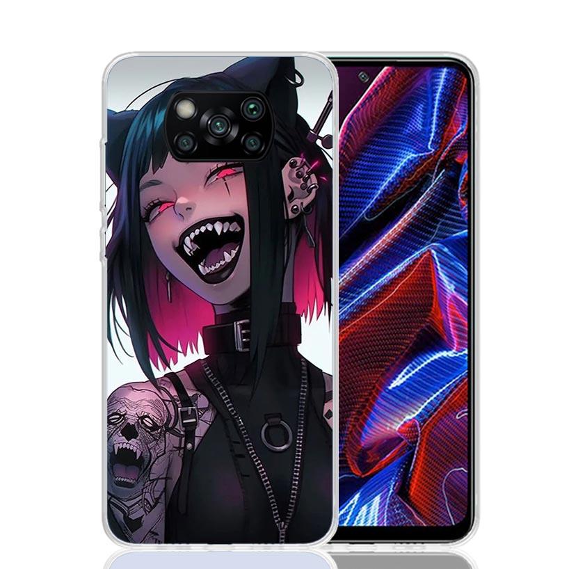 Crazy Gothic Japan Anime Girls Phone Case For Xiaomi Poco F7 Ultra X7 X6 Pro X5 Redmi 15 15C 13 13C 12 12C 10 10A 10C 9 9A 9C 9T