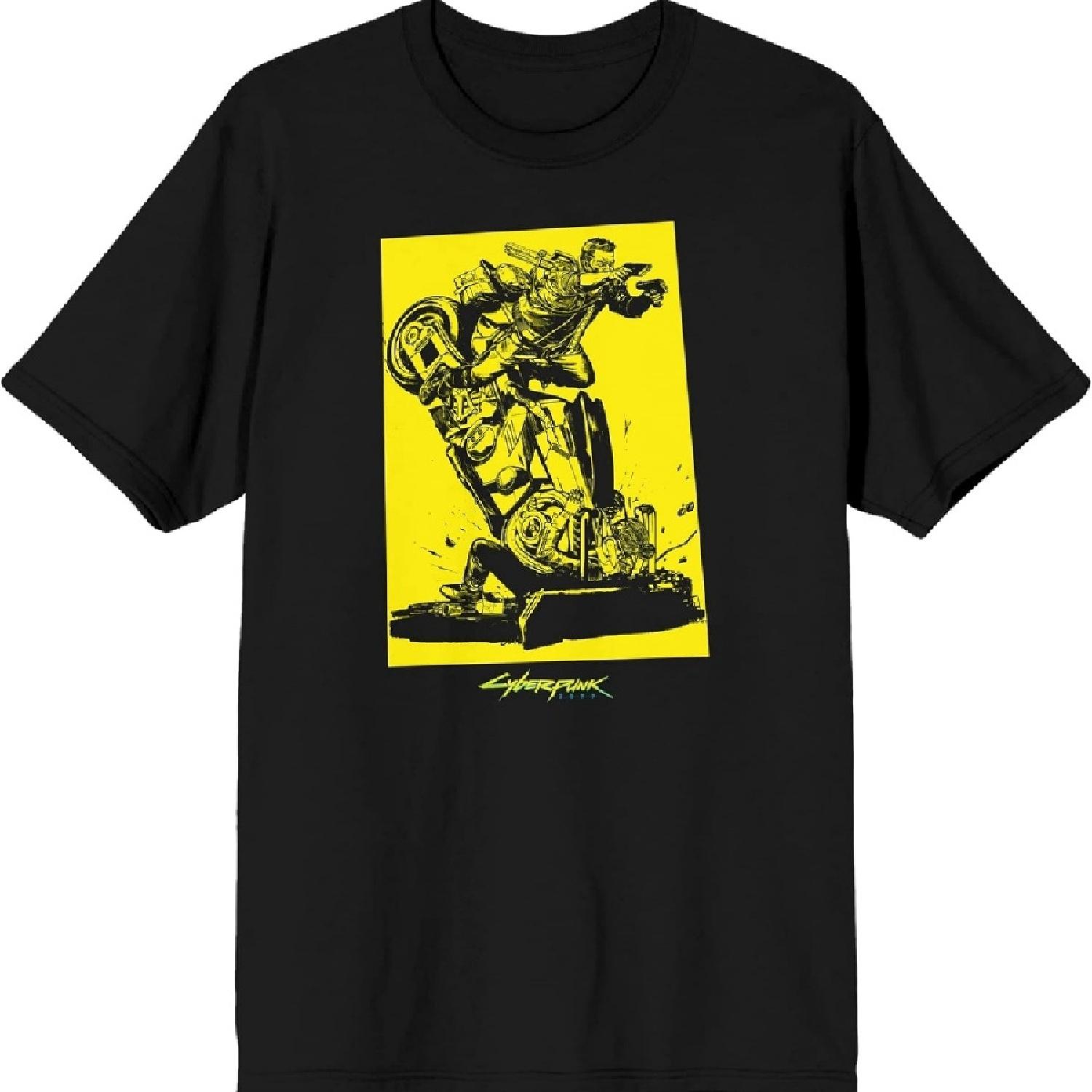 

Cyberpunk 2077 Key Art Men s Black Graphic Tee S